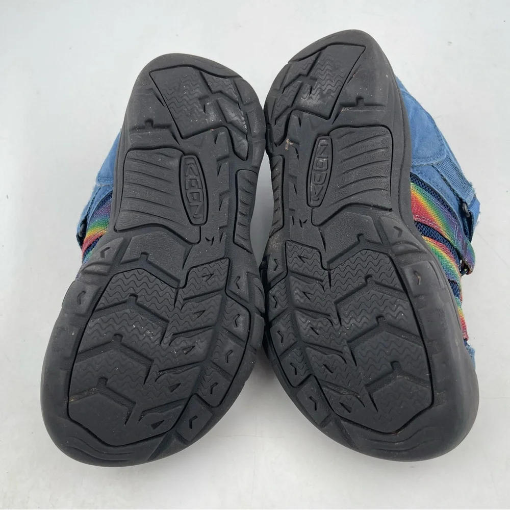 Keen Big Kids Newport H2SHO Blue & Rainbow Multi-Use Waterproof Shoes - Size 3 Y